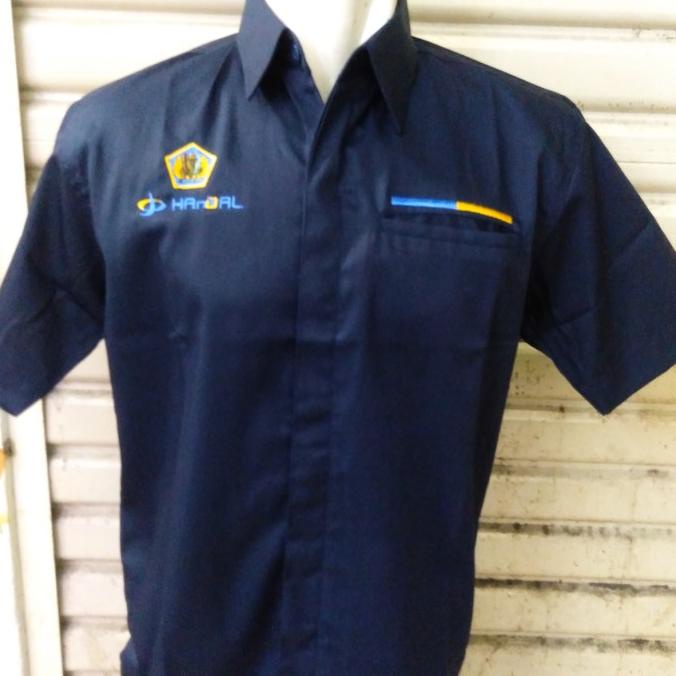 Kemeja / Seragam KEMENKEU HANDAL Biru Nevy UK XXL