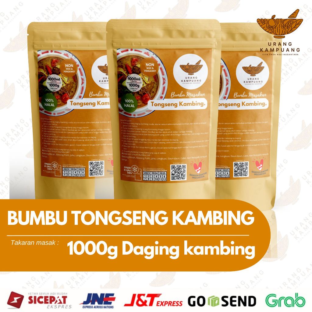 Bumbu Tongseng Kambing 1 Kg Daging Kambing Urang Kampuang Food