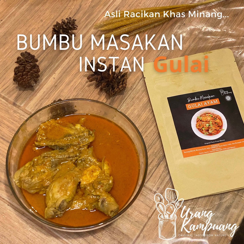 

Bumbu Gulai Ayam Daging 1 Kg Ayam Atau Daging Non MSG & Pengawet Urabng Kampuang Food