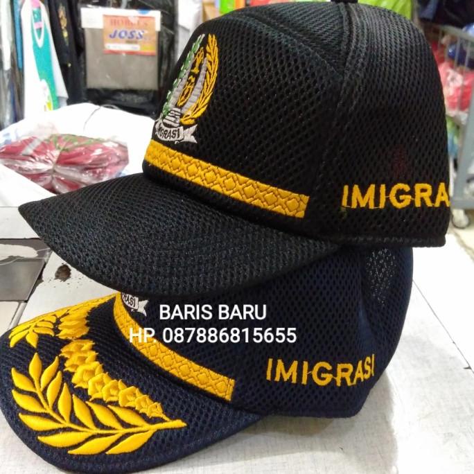 Topi Jaring IMIGRASI Lis Dan Padi Kapas