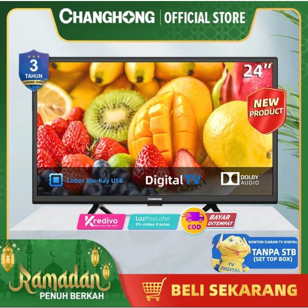 NEW PROMO Changhong-Weyon TV LED Digital 24 inch HD Langsung Digital Tanpa Set Box