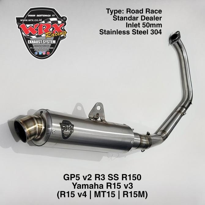 Knalpot WRX GP5 v2 SS R150 R15 V3