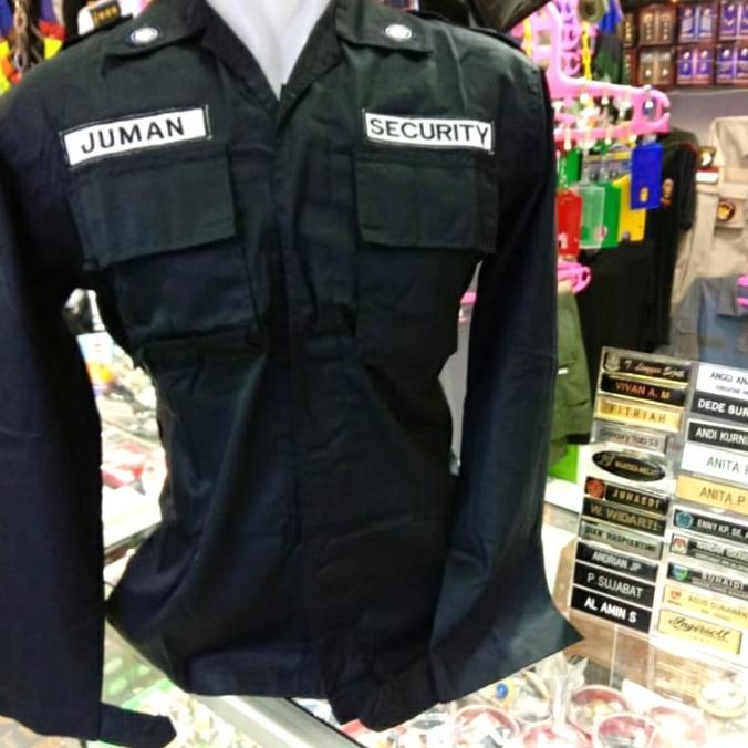 Seragam PDL 1 stel Security + Atribut Biru