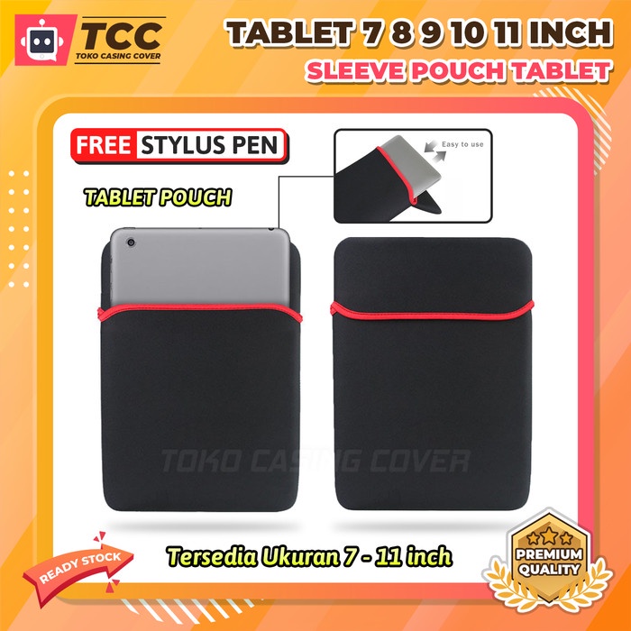 Terbaru Tablet 7 8 9 10 10.5 11 Inch Sleeve Pouch Bag Sarung Case Ipad Samsung Promo Terlaris
