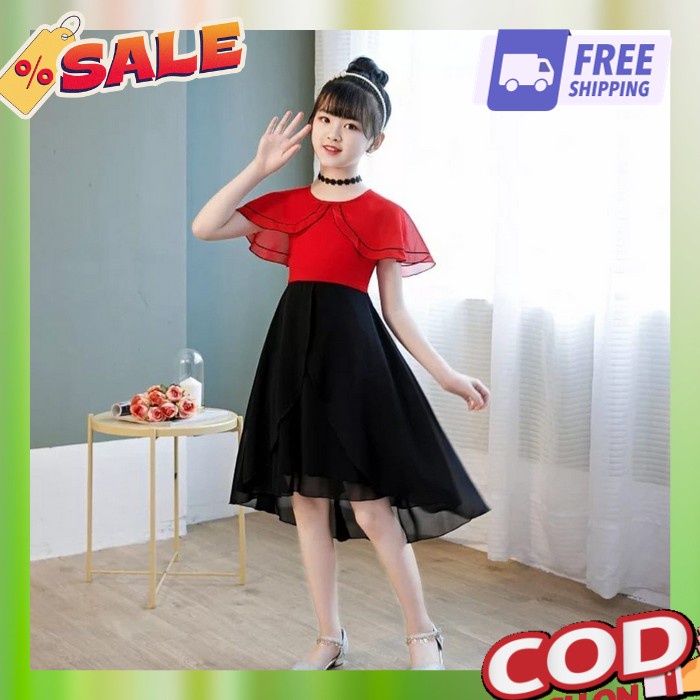 Pakaian Ansk Prempuan Import Dreas Natal Snak Merah Hijau Baju Dress Kegereja Dres Gaun Peremium Dre