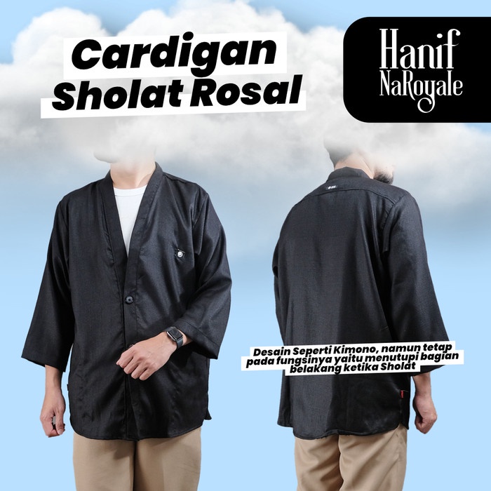 CARDIGAN PRIA SHOLAT ROSAL - CARDILAT KIMONO OUTERWEAR CARDIGAN MUSLIM