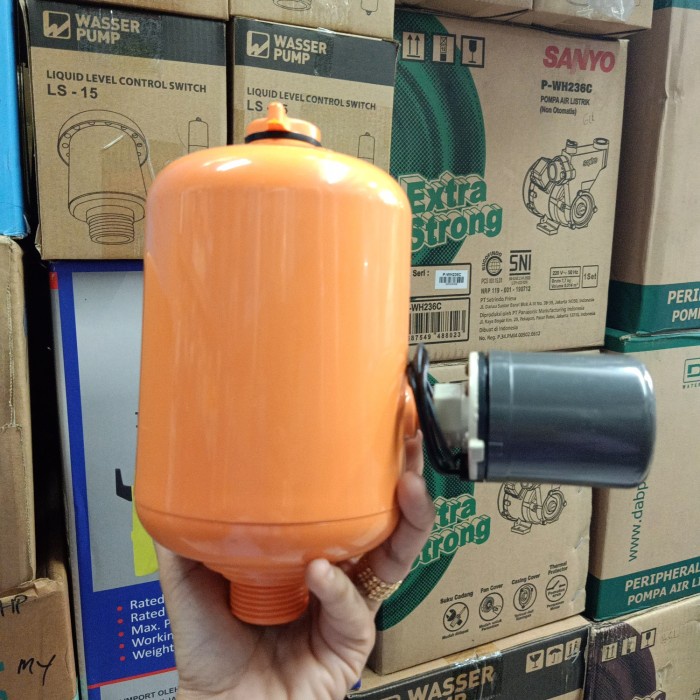 Asli Tabung Pompa Air Semi Jet Fiber+ Otomatis Bagus New Original