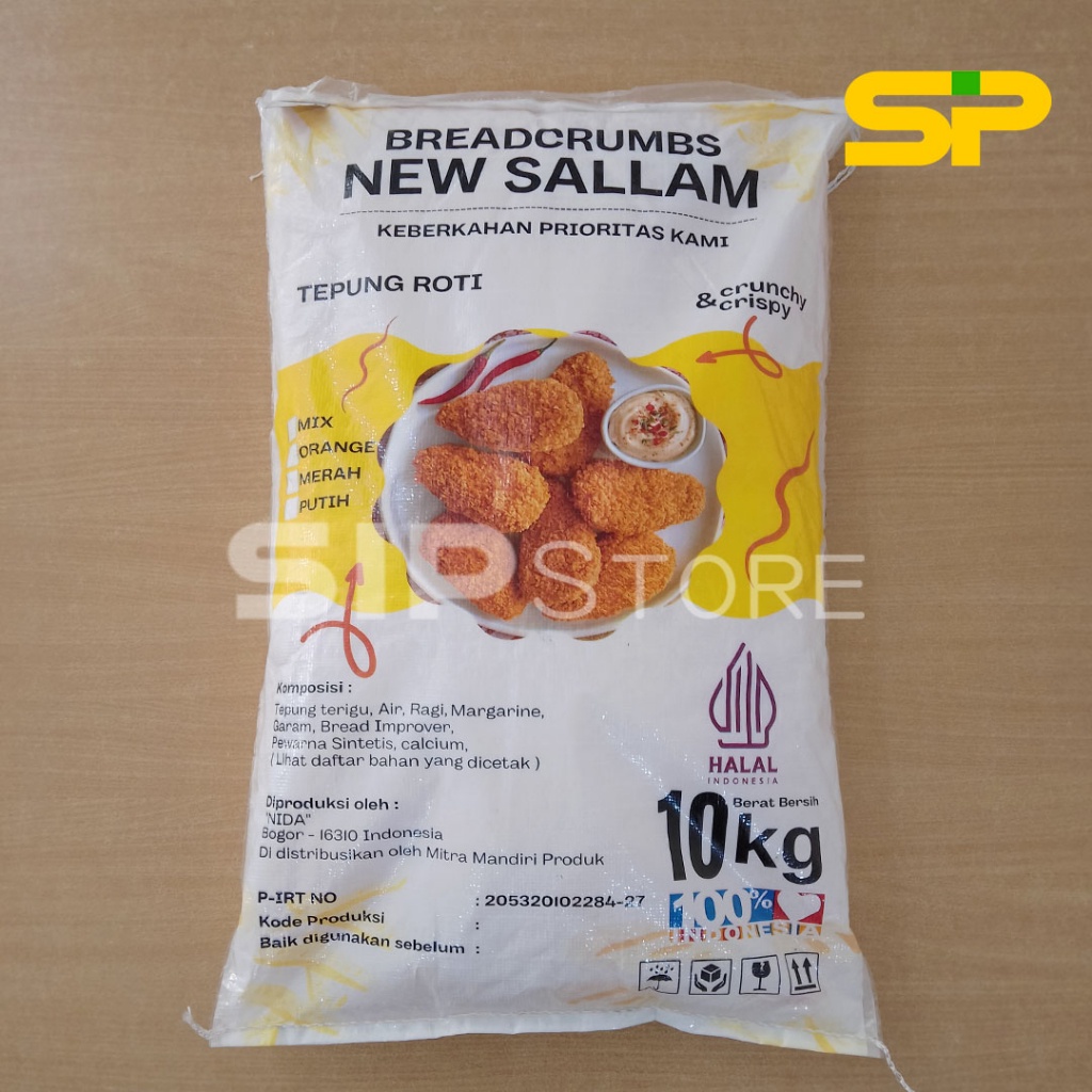 

New Sallam Tepung Roti / Tepung Panir / Bread Crumbs (X) 10Kg