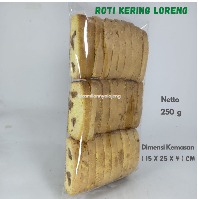 

Roti Loreng Kering Butter Mentega Manis Gurih Roombutter 250 G