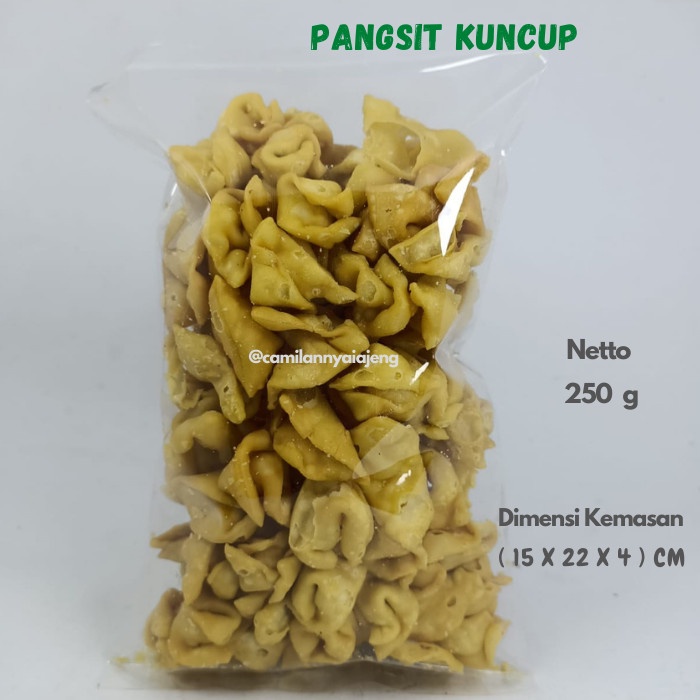 

Keripik Kripik Pangsit Kuncup Krispy Original Gurih Renyah 250 G