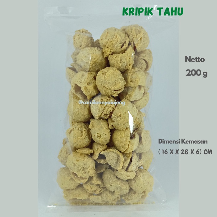 

Keripik Tahu Belah Asin Gurih Jajanan Tradisional