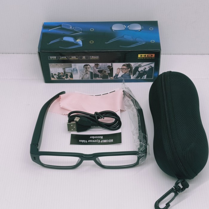 KACAMATA 1080P HD KAMERA PENGINTAI