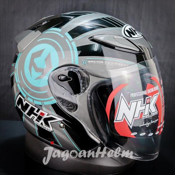 Nhk Helm R6 Blazer Grey Black Tosca R-6 Single Visor