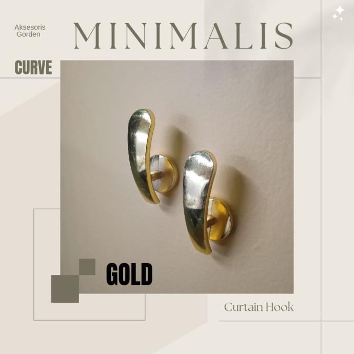 Mutakhir Hook Minimalis Curve/Hook Gorden/Hook Gorden Besi/ Hook Minimalis