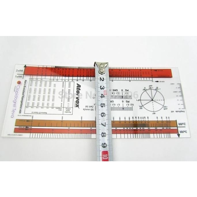

ECG Ruler Penggaris Kedokteran Medical Ruler Penggaris Operasi Dokter