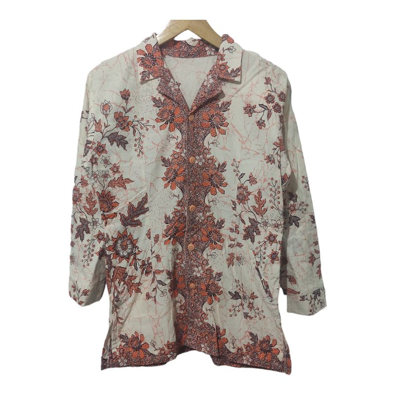 blouse batik kerah bowling M