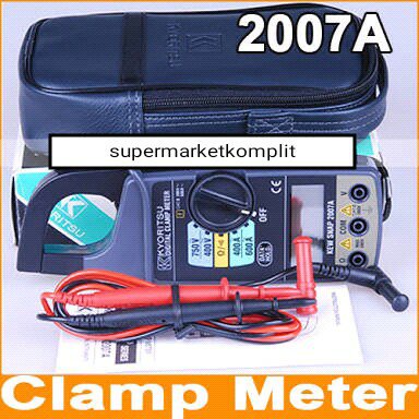 digital clamp mulitimeter kyoritsu 2007 a / tang ampere kyoritsu type 2007a orginal :spec :dimension