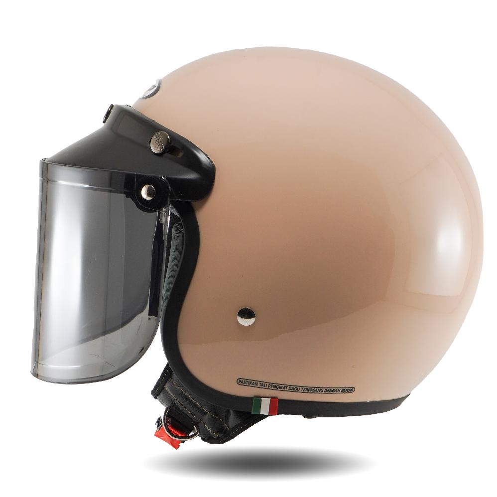 Helm Retro Bip Plast Helem Bogo Wanita Pria Terbaru Cod