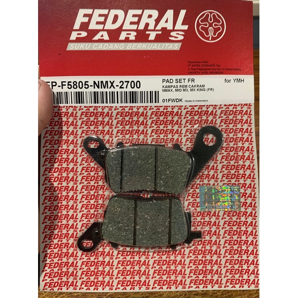 brake pad Kampas rem depan Mio m3 F5805-NMX FEDERAL
