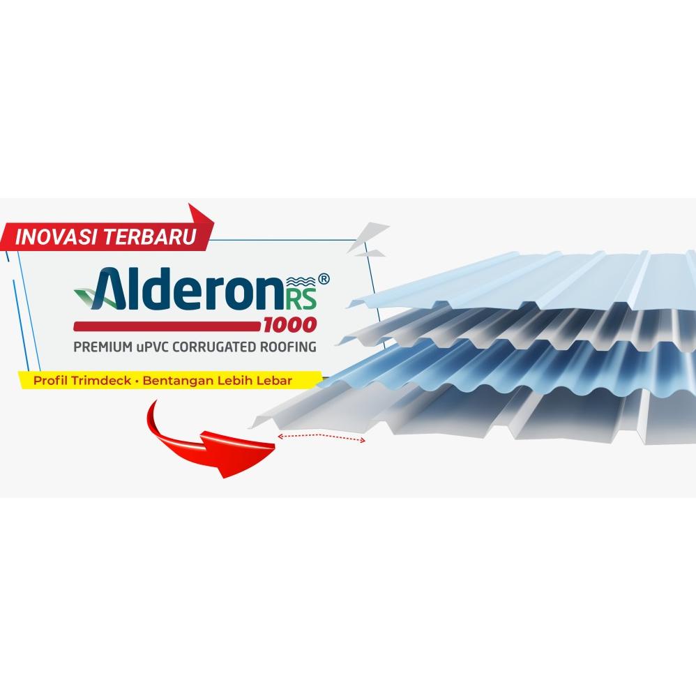 Model baru - ALDERON RS 1000 - Atap uPVC Alderon Trimdeck Lebar 1 meter ~