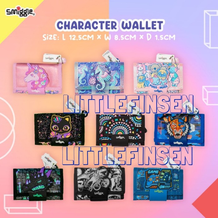 Dompet Smiggle/Smiggle Wallet/Smiggle Wallet 3D