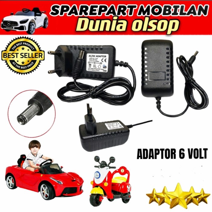 Sale adaptor casan charger mobilan motor 6v charger casanan mainanan aki /CHARGER AKI/DONGKRAK