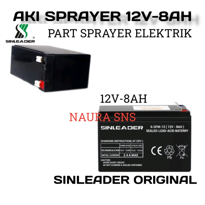 TERMURAH Aki Sprayer Elektrik12v 8ah / Aki Kering sprayer elektrik 12v 8ah /CHARGER AKI/DONGKRAK