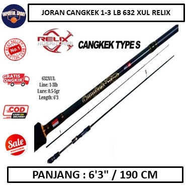 Joran Cangkek 1-3 Lb 632 Xul Relix Nusantara - Alat Pancing -Aksesoris