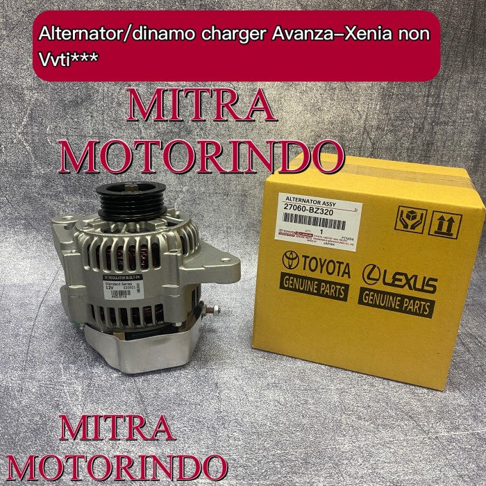 [Original] Alternator/Dinamo Charger/Dinamo Amper Avanza-Xenia 1.3Cc Non Vvti Berkualitas