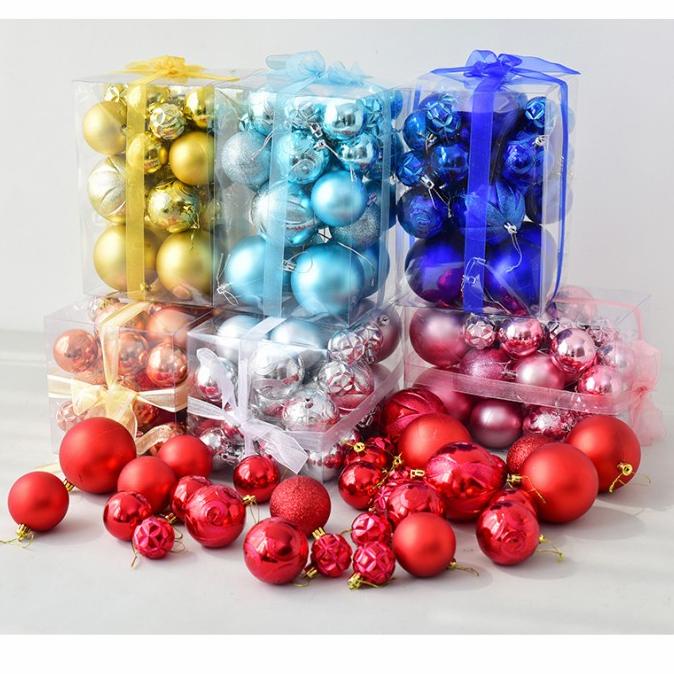 

Bola Natal Isi 30 Murah Premium Dekorasi Pohon Pinus Bola Motif Merah Stok Terbatas