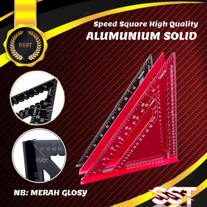 

Promo Penggaris Segitiga 12 Inch Merah Speed Square 12Inch Merah 30Cm