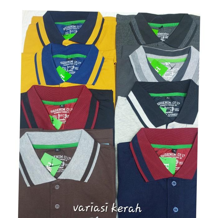 TERLARIS - KAOS PRIA KERAH WANGKI KANTONG SAKU BIG SIZE XXL, XXXL DAN XXXXL