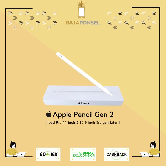 Promo (Original) Apple Pencil 2 For Ipad Pro 2018 11 / 12.9 Inch (2Nd Gen)