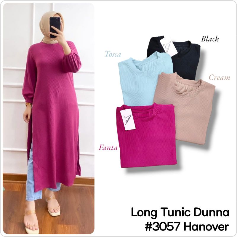 Long Tunik Knit Clarke Long tunik Clarke Long Tunik Belah