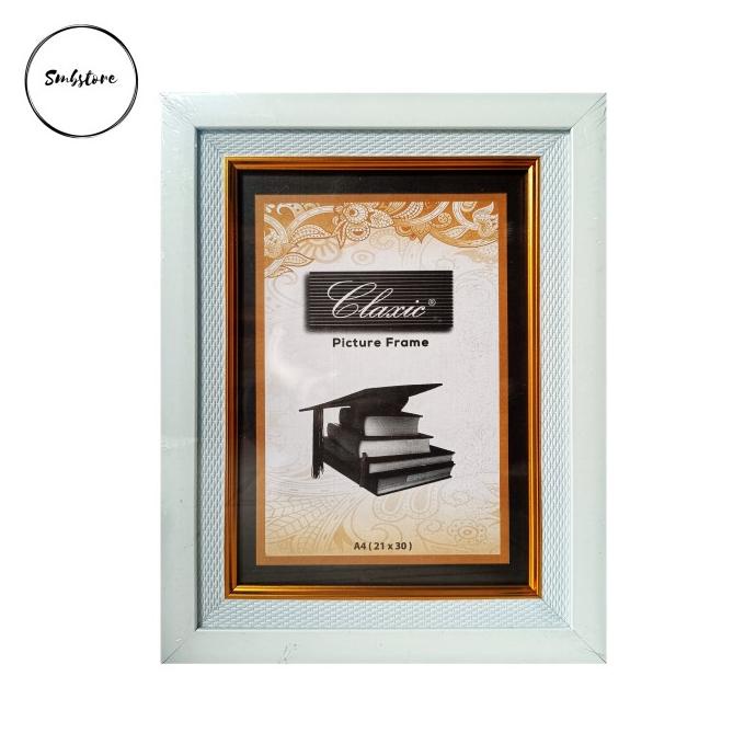 INSTAN BINGKAI FRAME PIGURA FOTO A4 (21X30CM) LINEN MOTIF