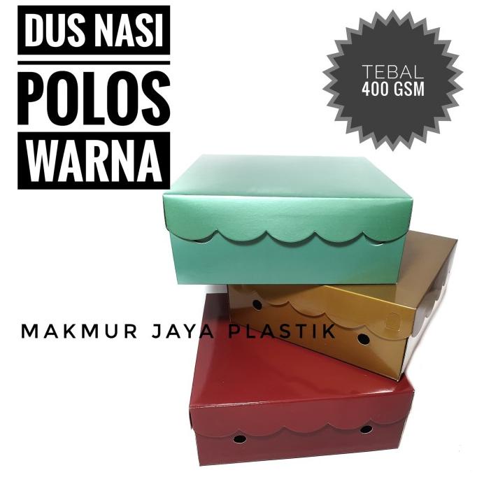 

Oflu*196 [ Premium 20 Gold - Isi 10 Pc ] Dus Box Nasi Polos Tebal Emas 20X20