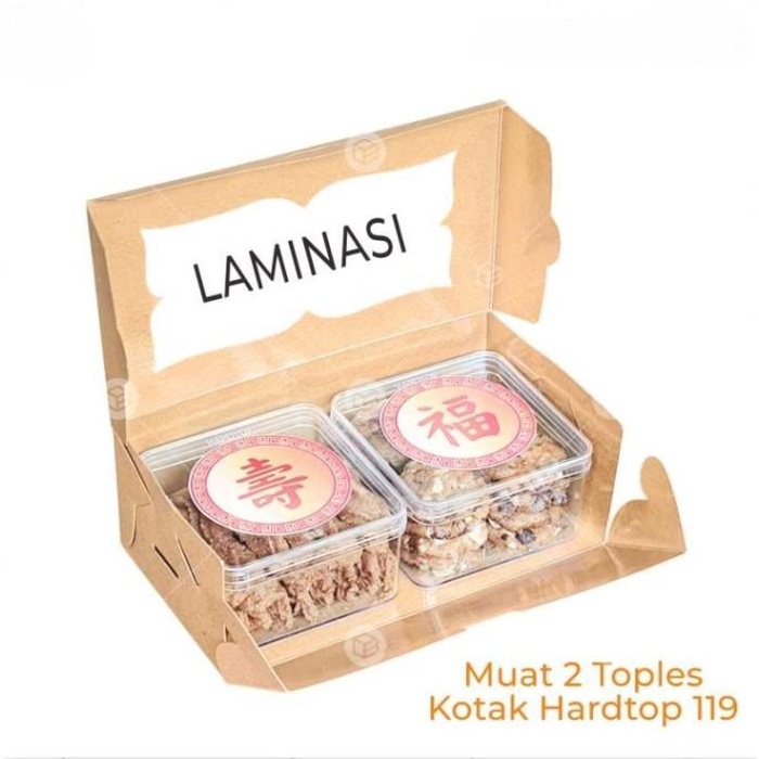 

Dus Kue Ukuran 20X10X7 Kraft / Kemasan Brownies Roti Pastry Cb201007 B 010