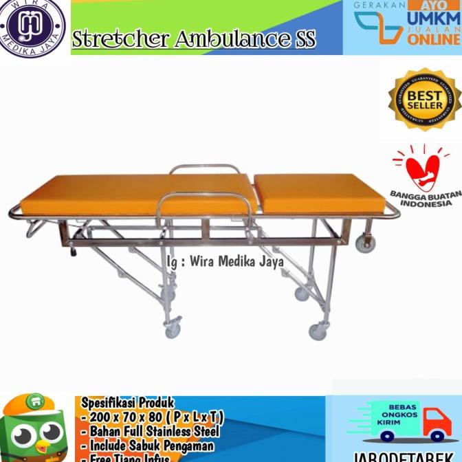 Stretcher Ambulance | Brankar Dorong Ambulance | Tandu Ambulance Ss