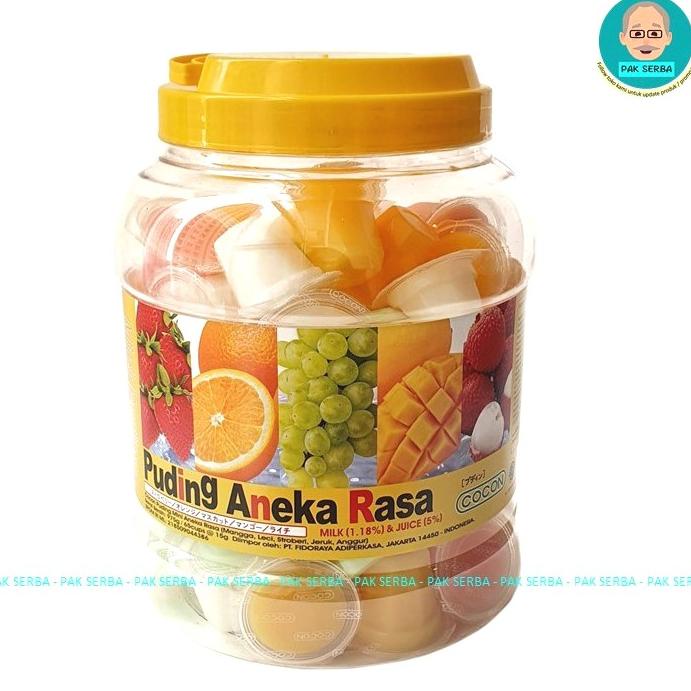 

Media Cocon Mini Pudding Mixed Special Aneka Rasa 15g x 65 cups / Toples MD003