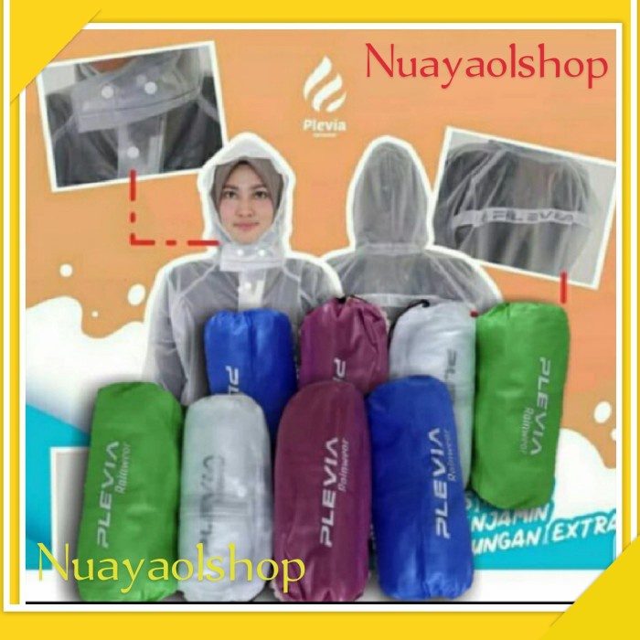 Jas Hujan Dewasa/Pria Wanita/Mantel Hujan/Jaket Hujan SetelanPlevia Ready