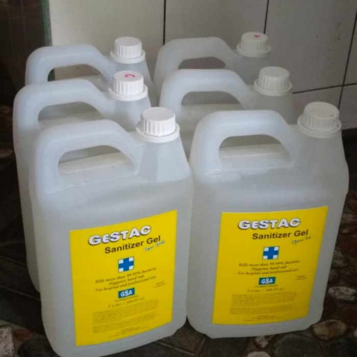 For Sale Hand Sanitizer Gel 5 Liter Gestac Gel Antimicrobial Hand Rinse Ready Stock