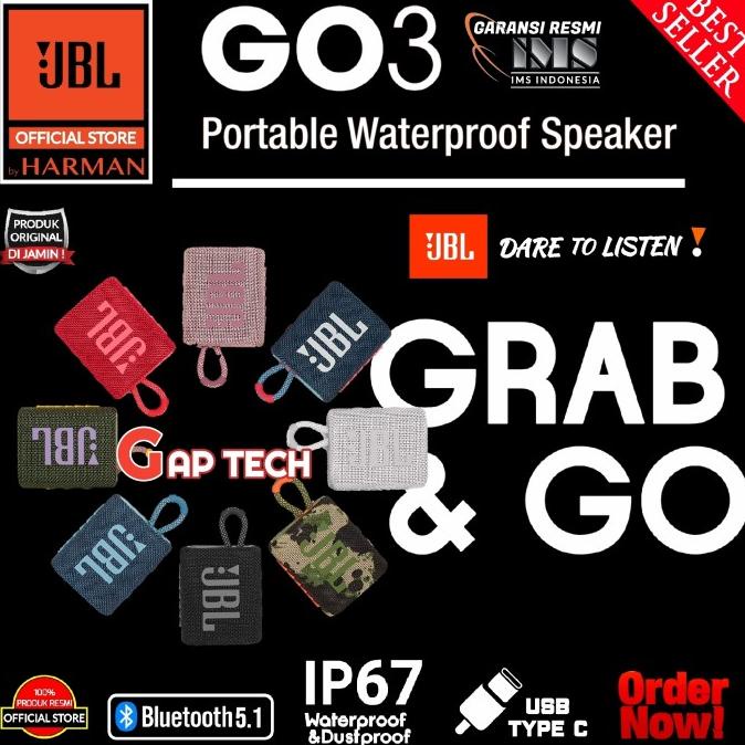 JBL GO 3 (Successor JBL GO 2) Portable Waterproof Bluetooth Speaker
