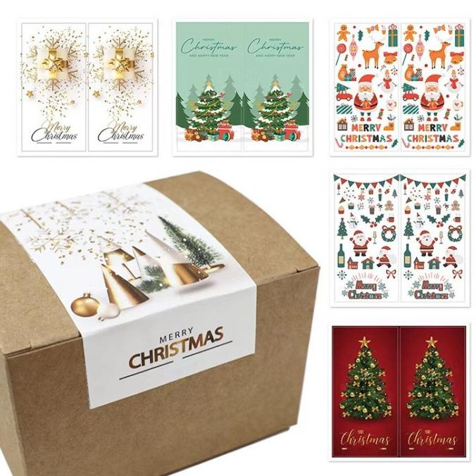 

] Label natal stiker natal label hampers natal stiker hampers natal
