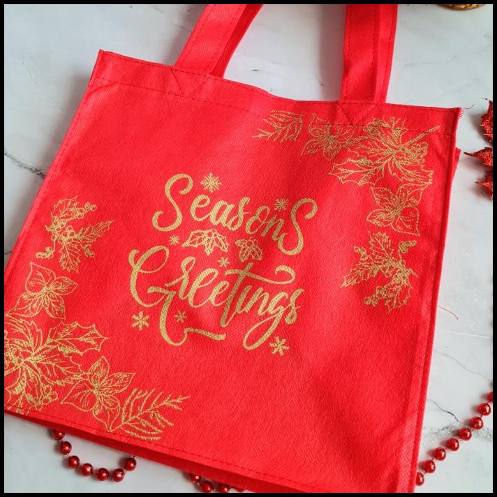 

BEST DEAL BAG KANTONG HADIAH NATAL SPONBOND MERAH !!