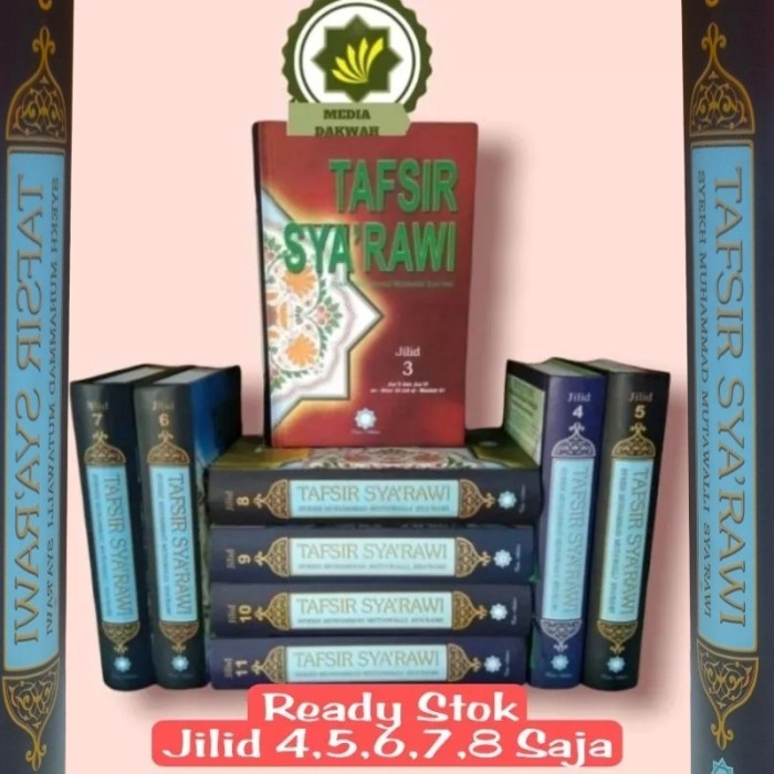 ✨Ready Buku Tafsir Sya'Rawi Syarawi Al Quran Alquran Jilid 3-11 Set Komplit Limited