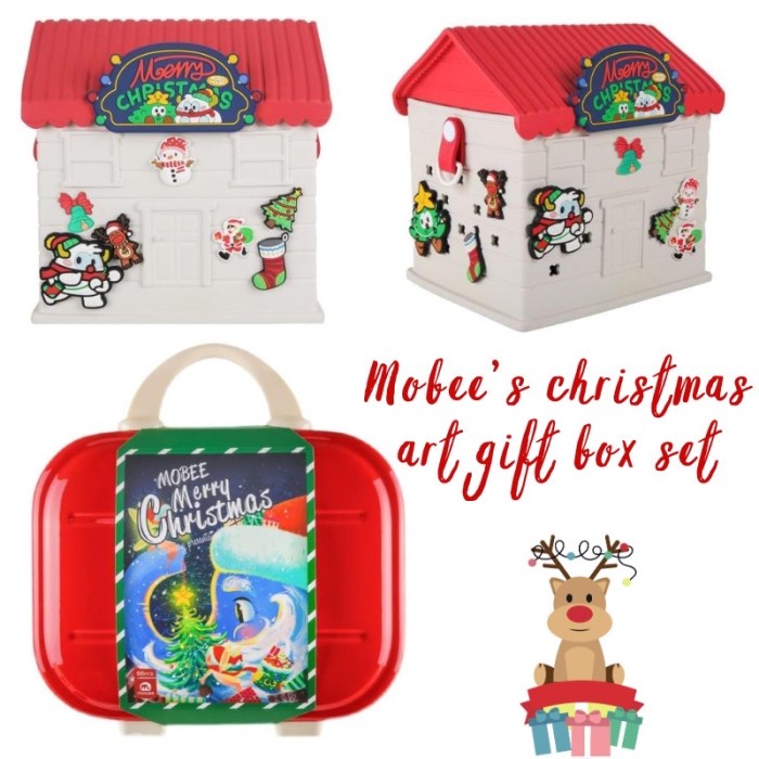 

mobee Christmas edition art gift box set alat mewarnai crayon coloring