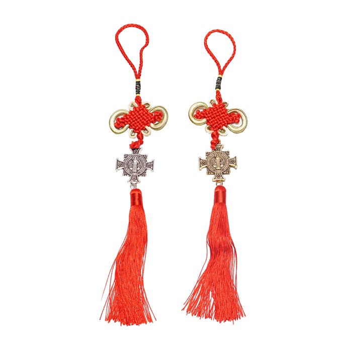 Gantungan Mobil Benediktus Konstantin Aksesoris Rohani Kristen Katolik