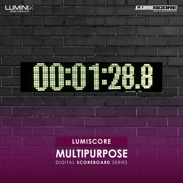 Define Stopwatch Digital Besar Running Text 3 Warna