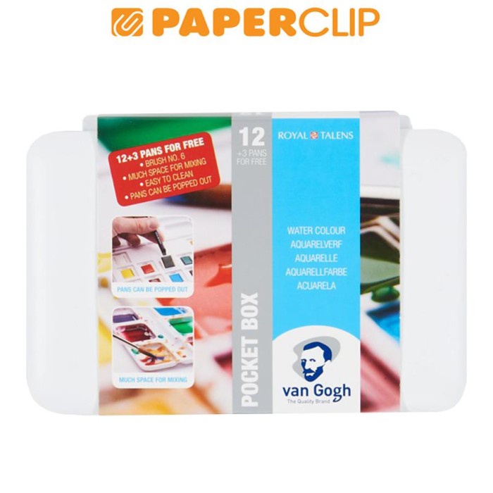 

Terlaris Watercolor Van Gogh 20808632 Gwc Pocket Box 12+3 Pans Promo Terbaru