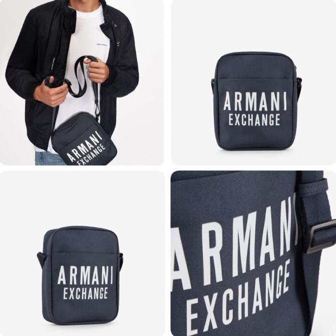 Armani Exchange Shoulder Bag Navy / Crossbody Bag Men Kode 66